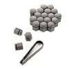 20x Radschrauben Kappen Radschraubenkappen Set 17 mm grau Produktbild-Vorschau 2