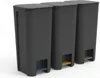 Mülleimer Mit Deckel Und Pedal, Schwarz, 40 L – Loft-Stil Produktbild-Vorschau 8