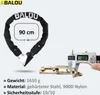 BALOU Fahrrad Kettenschloss ET555, Größe:90 cm Produktbild-Vorschau 2