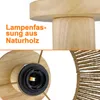 Deckenleuchte Vintage Rattan – Boho Hängelampe Produktbild-Vorschau 3