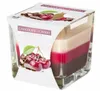 Sklo hranol 80x80 mm ~32h Chocolate - Cherry trojfarebná Náhľad obrázku produktu 1