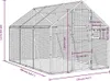vidaXL Woliera srebrna 1.79x3x1.85 m Aluminium Podgląd zdjęcia produktu 7