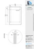 Glaszentrum Hagen 150x90 cm Glasvordach Klar V2A-LB Produktbild-Vorschau 3