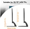Pieds de téléviseur - Support de table - Universel - Pour Voir les images du produit 11
