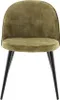 FURNLUX Esszimmerstuhl Samt Grün Und Schwarz 50cm / Produktbild-Vorschau 2
