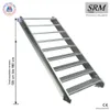 scala in acciaio a 9 gradini larghezza 80 cm altezza Anteprima dell’immagine prodotto 1