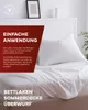Bettlaken 100% Baumwolle glatt weiß 180 x 290 cm Produktbild-Vorschau 5