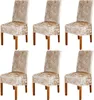 Stuhlbezüge 6er-Set, Fit Stretch Softplüsch Abnehmbarer, Produktbild-Vorschau 1