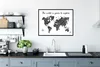 MuchoWow® Gerahmtes Poster Weltkarte - Reisen - Skizze Produktbild-Vorschau 3