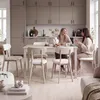 Ausziehbarer Esstisch SLIM 120/160 cm Kaschmir Produktbild-Vorschau 3