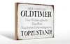 Holzschild Spruch 30x20cm hier wohnt Oldtimer über 70 Produktbild-Vorschau 1