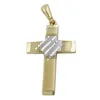 Anhänger 20x14mm Kreuz bicolor 9Kt GOLD bicolor 20x14mm Produktbild-Vorschau 1