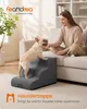 FEANDREA Hundetreppe 3 Stufen Hunderampe für Kleine Hunde Produktbild-Vorschau 2