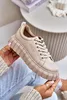 Ocieplane Sneakersy Damskie Big Star MM274618 Beżowe 41 Podgląd zdjęcia produktu 12