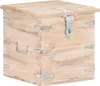 vidaXL Truhe 40x40x40 cm Akazie Massivholz Produktbild-Vorschau 8