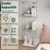 Vetrina espositiva in vetro con illuminazione a LED e ante Anteprima dell’immagine prodotto 3