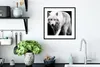 MuchoWow® Gerahmtes Poster Wolf - Tier - Schwarz - Weiß Produktbild-Vorschau 4