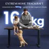 A man, a child, a dog, and a cat are on a desk, with large glowing numbers indicating weight capacity. Anteprima dell’immagine prodotto