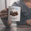 Faultier Papa mit Kind Kaffeebecher in hellblau mit Spruch Produktbild-Vorschau 6
