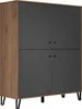 trendteam Montez Highboard Eiche Nachbildung/Graphit, B/H/T Produktbild-Vorschau 1