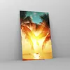 Bilder auf glas - Einteilig - Meer Palme Wasser - 80x120cm Produktbild-Vorschau 4