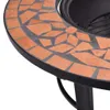 vidaXL Caminetto mosaico in Vetroceramica terracotta 68 cm Anteprima dell’immagine prodotto 6