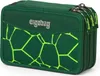 A green pencil case with a geometric pattern and the brand logo. Produktbild-Vorschau