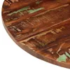 vidaXL Plateau de table Ø 90x2,5 cm Rond Vieux bois massif Voir les images du produit 5