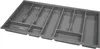 Besteckeinsatz Besteckkasten 80 cm Schubkasten grau Produktbild-Vorschau 2