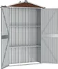vidaXL Abri de jardin brun 116x45x175 cm Acier galvanisé Voir les images du produit 4