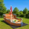 Sandkasten BUDDY Holzsandkasten Piratenschiff aus Holz Produktbild-Vorschau 1
