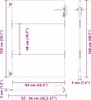 vidaXL Zahradní brána černá 85 x 150 cm Práškově lakovaná Náhled obrázku produktu 8