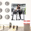 A collage of images showing gym equipment and a woman in workout attire. Anteprima dell’immagine prodotto