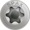 A close-up view of a screw head with the brand name SPAX visible. Voir les images du produit
