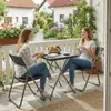 Sekey Poly-Rattan Bistro-Set 3 set Balkonset Klappmöbel Produktbild-Vorschau 3