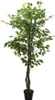 vidaXL Umelý strom Ficus 1008 listov 180 cm zelený Náhľad obrázku produktu 1