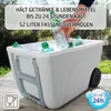 Kühlbox mit Rollen 52L Isolierbox Kühltasche 24 Stunden Produktbild-Vorschau 2