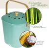 Geruchsdichter und nachhaltiger Biomülleimer von HMF für 6 Liter in Grün Anteprima dell’immagine prodotto