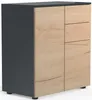 Commode en bois | Buffet avec 2 portes tournantes et deux Voir les images du produit 2