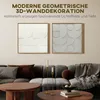 HOMCOM Wanddeko 3D 2er Set 80cm geometrisch Wanddekoration Produktbild-Vorschau 4