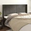 vidaXL Kopfteil mit Ohren Dunkelgrau 203x16x118/128 cm Samt Produktbild-Vorschau 15