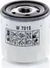 A white oil filter with black and gray markings and a metallic top. Podgląd zdjęcia produktu