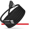 A coiled black USB-C cable with angled connectors. Náhled obrázku produktu