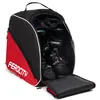 A ski boot bag with ski boots inside, shown open. Produktbild-Vorschau