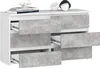 Kleine Kommode AKORD CL100 Weiß, Beton 100 cm 6 Schubladen Produktbild-Vorschau 3