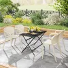 Chaise de jardin Outsunny Set de 4 chaises de jardin en Voir les images du produit 9