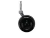 A single black caster wheel with a metal stem is shown against a white background. Anteprima dell’immagine prodotto
