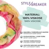 styleBREAKER Damen Loop Schal mit buntem Aquarell Produktbild-Vorschau 5