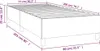 Bettgestell Creme 80x200 cm Kunstleder Produktbild-Vorschau 7