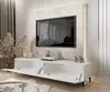 RTV Schrank COLETTE IV 175 cm Weiß / Weiß hochglanz mit Produktbild-Vorschau 2